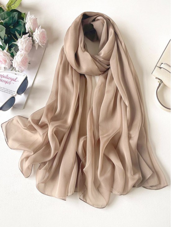 Solid Colour Chiffon Fashion Scarf Solid Colour Chiffon Fashion Scarf